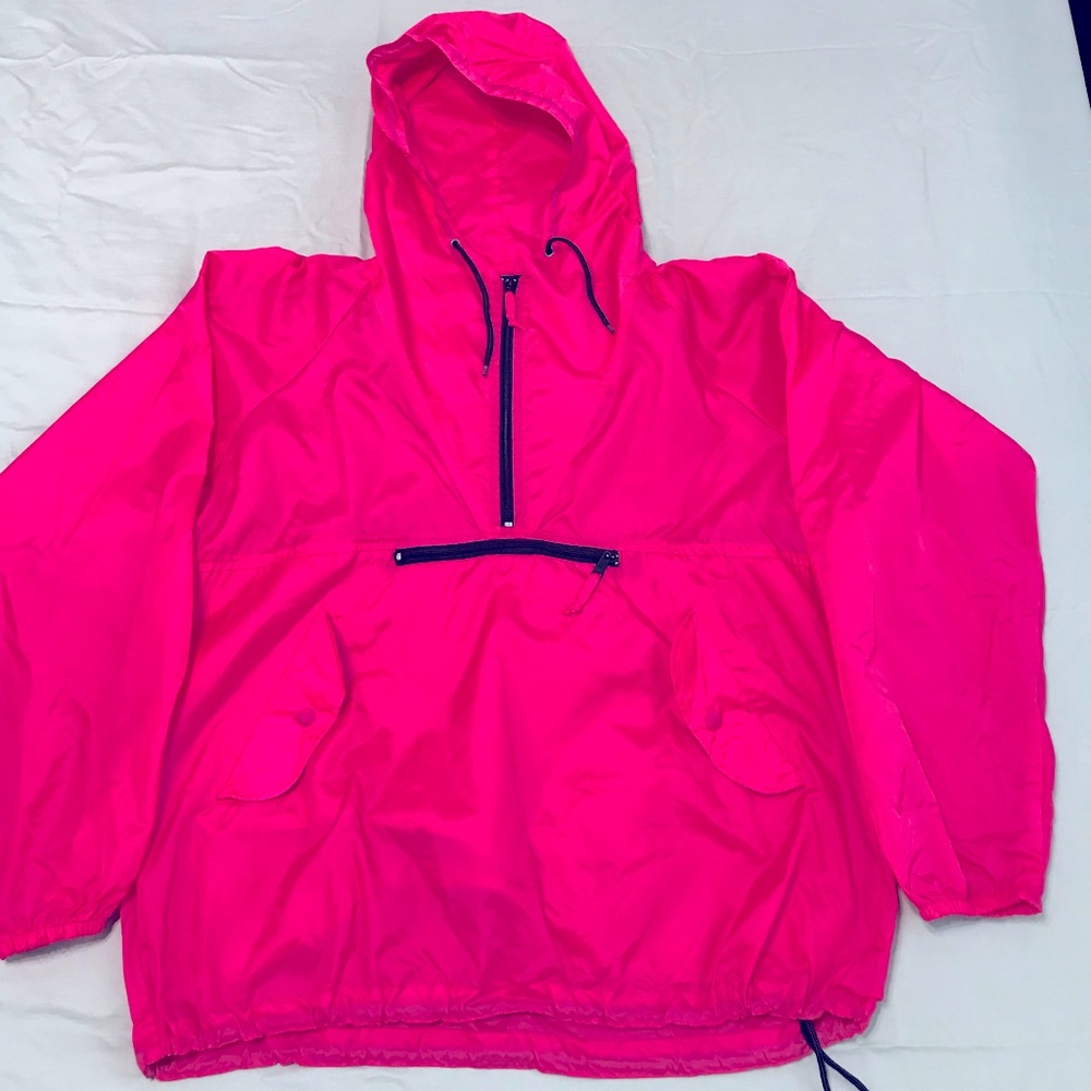 Hot pink Gap rain jacket